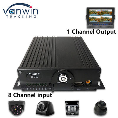 8CH AHD Dual SD Card Mobile DVR System 4G WIFI GPS MDVR per visualizzazione in diretta