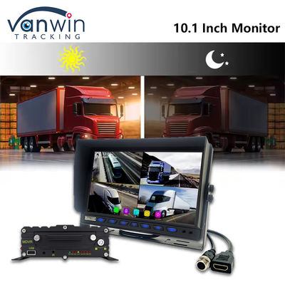 10.1 pollice AHD Car Screen Display 8CH MDVR Camera 1080P Color TFT Car Monitor Systems