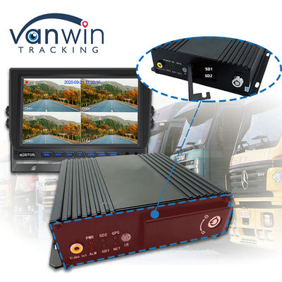 MAX 512GB Dual SD Card Storage 4CH Mobile DVR con 4G GPS 1080P Full HD SD Card Mdvr
