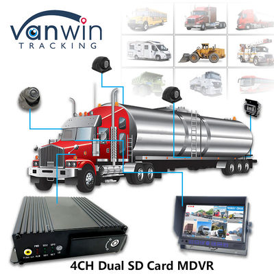 MAX 512GB Dual SD Card Storage 4CH Mobile DVR con 4G GPS 1080P Full HD SD Card Mdvr