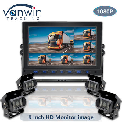 9 pollici AHD 1080P MDVR Monitor 8 Canale Full HD Split Display Monitor Per Veicolo