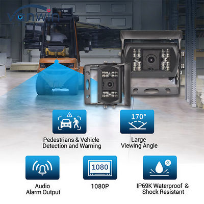 IP69 AHD 170° Fotocamera auto a grande angolo Camera CCTV di sicurezza dei veicoli per soluzioni video mobili