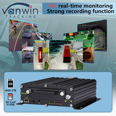 8CH AI BSD ADAS DMS MDVR System HD 1080P HDD Mobile DVR con funzione 4G GPS WIFI