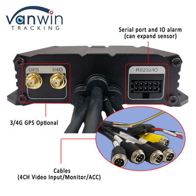 H.264 4CH HD 1080P Mobile DVR 4G GPS WIFI SD Card MINI MDVR per il monitoraggio video delle auto