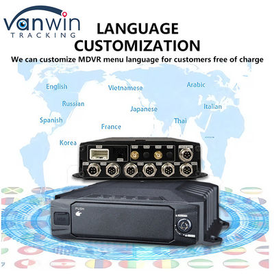 8CH 1080P AHD HDD Mobile DVR con 4G GPS MDVR Recorder Truck Security Monitor Alarm System