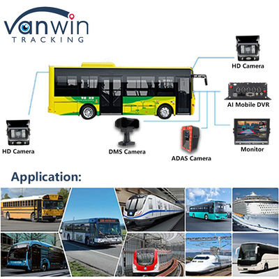 4CH 5G CMSV6 Sistema AI DVR mobile con GPS ADAS BSD DMS H.265 MDVR per monitor di CCTV per auto
