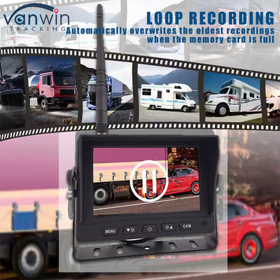 5 pollici Digital HD DVR Wireless Truck Backup Camera Monitor System Quad View Screen