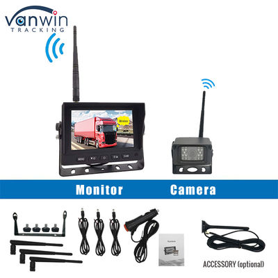 5 pollici Digital HD DVR Wireless Truck Backup Camera Monitor System Quad View Screen