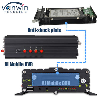 8CH AI ADAS DMS BSD Mobile DVR HDD MDVR 2TB Support Vehicle Tracking Platform Veicolo DVR