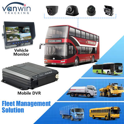 4ch 1080p Dual SD Card DVR Supporto Oil Sensore 4G Monitoraggio video in tempo reale Tracker GPS