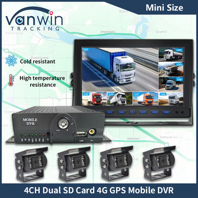 H.265 4CH Full HD Mobile DVR Live Stream Blackbox Recorder 4G Wifi GPS CCTV del veicolo
