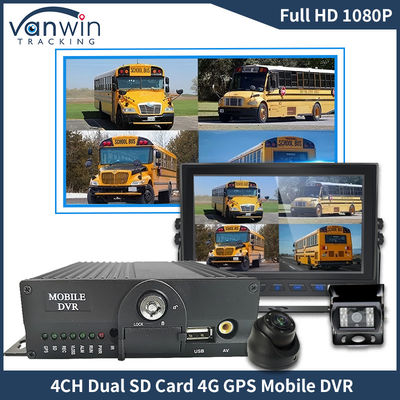 H.265 4CH Full HD Mobile DVR Live Stream Blackbox Recorder 4G Wifi GPS CCTV del veicolo