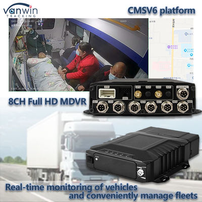 8CH video di sorveglianza HDD DVR mobile con 4G GPS WIFI MDVR per il monitoraggio in tempo reale