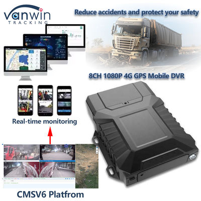 8CH video di sorveglianza HDD DVR mobile con 4G GPS WIFI MDVR per il monitoraggio in tempo reale