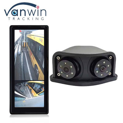 HD IR Night Vision impermeabile 1080P Dual Lens Side View Area cieca Rearview Mirror Rearview Camera di riserva per autobus