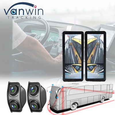 HD IR Night Vision impermeabile 1080P Dual Lens Side View Area cieca Rearview Mirror Rearview Camera di riserva per autobus