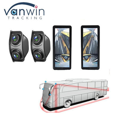 HD IR Night Vision impermeabile 1080P Dual Lens Side View Area cieca Rearview Mirror Rearview Camera di riserva per autobus