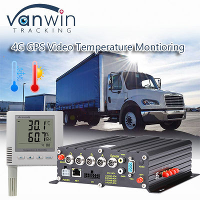 Sistema di monitoraggio della temperatura dei camion frigoriferi 4G Veicolo GPS MDVR tutto in una soluzione
