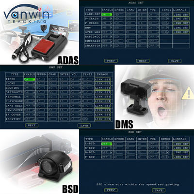 8CH AI Mobile DVR con funzione ADAS DMS BSD MDVR Soluzione avanzata di sicurezza dei veicoli