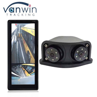1080P Dual Lens Side View Area Blind HD IR Night Vision Rearview Mirror Rear View Camera di riserva