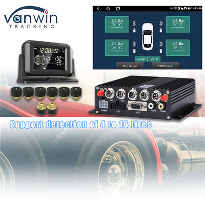 4CH GPS 4G Real Time Monitoring Mobile DVR Sistema di monitoraggio della pressione dei pneumatici esterno