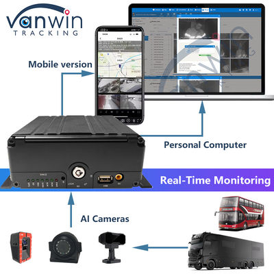 8CH AI Mobile DVR Con ADAS DMS BSD 4G E GPS Veicolo scatola nera Per la sicurezza del veicolo