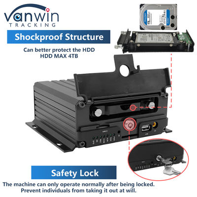4 canali ADAS DSM Car DVR con 4G GPS AHD Camera SD Card Video Recorder per l'addestramento alla guida di auto Mobile DVR per camion bus