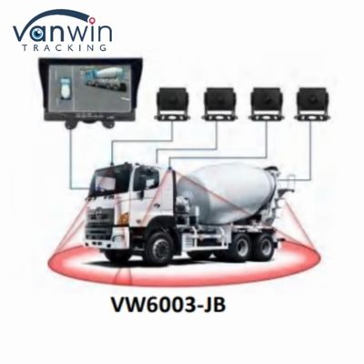 Sistema di registrazione di telecamere 3D a 360 gradi per autocarri e autobus AHD 7 / 9 / 10,1 pollici
