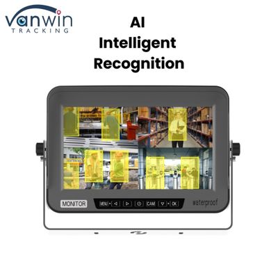 4 canali AI Car Monitor impermeabile IPX69 a prova di esplosione 10" AHD Display per veicoli meccanici