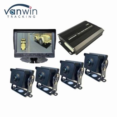 360 gradi AHD DVR 7 / 9 / 10,1 pollici Sistema di registrazione delle telecamere per autocarri Autobus