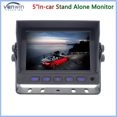 Mini 5 Inch Car TFT Monitor 2 Ways AHD 1080P 720P CVBS Input video misto con supporto a forma di U