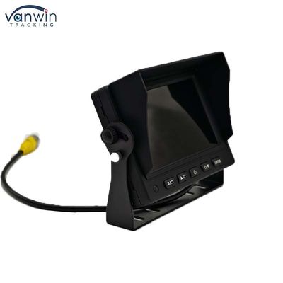 5 pollici schermo LCD TFT monitor auto connettore metallico + 4PIN CCD Color Rear View Reverse Camera 12-24v Per Caravan Van Rv