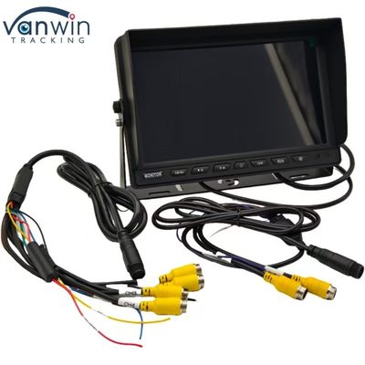 Black High Definition 4 Channel Car Monitor 7 "9" 10" Dimensione opzionale per una varietà di veicoli PAL / NTSC