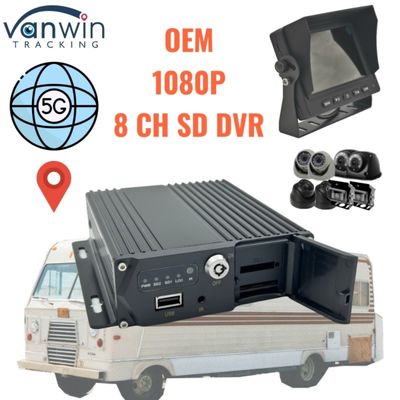 8 Canali SD Card MDVR 5G GPS Vehicle Tracker 1080P Video Recorder per camion Autobus supporto furgone Servizio OEM