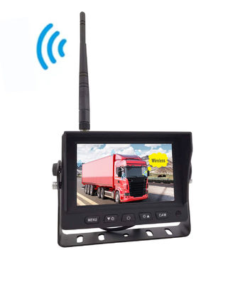 DVR digitale HD wireless da 5 pollici con display quad-split per il monitoraggio della sicurezza di retrocesso dei camion