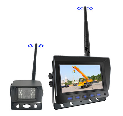 DVR digitale HD wireless da 5 pollici con display quad-split per il monitoraggio della sicurezza di retrocesso dei camion