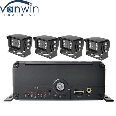 Sistema di sorveglianza mobile a bordo 4CH AHD 1080P con HDD Storage e display di monitoraggio HD