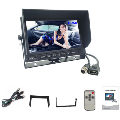 Monitor TV per auto ad alta risoluzione da 7 pollici 1024x600 con connettore HDMI per MDVR