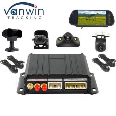 4CH Mini SD Mobile DVR GPS Wifi 4G 4CH Kit Taxi Camera CCTV Auto DVR con ADAS DMS
