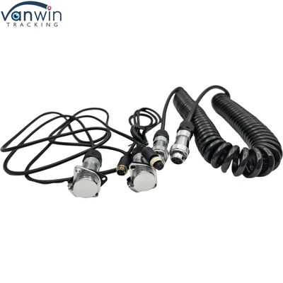 Cable di rimorchio impermeabile a 4 pin 12V telecamera elettronica per camion doppio autobus trattore telecamere retrovisore