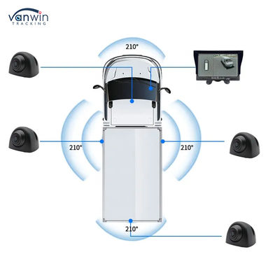 Telecamera di parcheggio per auto 3D HD 1080P 360, telecamera di retromarcia per camion con avviso, telecamera per auto a 360 gradi, sistema di sicurezza con vista a volo d'uccello