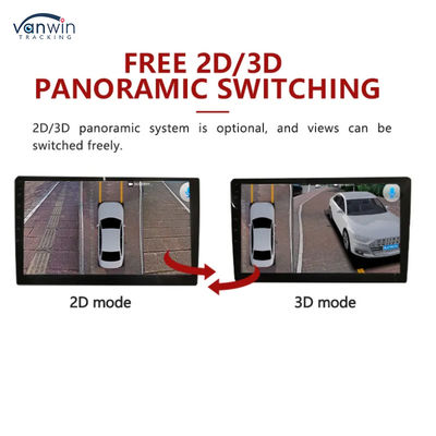 Telecamera di parcheggio per auto 3D HD 1080P 360, telecamera di retromarcia per camion con avviso, telecamera per auto a 360 gradi, sistema di sicurezza con vista a volo d'uccello