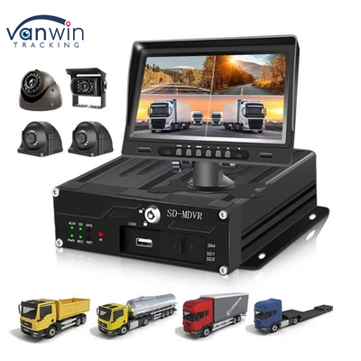 4G WiFi GPS Vehicle MDVR Recorder 4 Channel 1080P HD Truck DVR con Night Vision Motion Detection Tracking in tempo reale