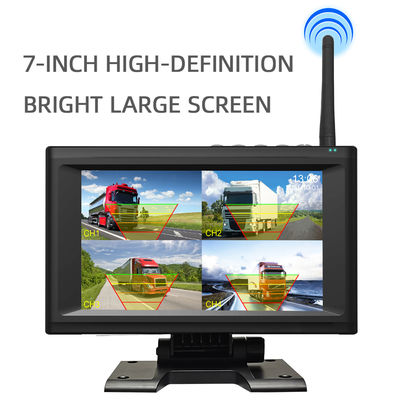 Schermo di visualizzazione impermeabile da 7 pollici Sistema di telecamere di monitoraggio con ricarica automatica wireless a 1/2/4 canali