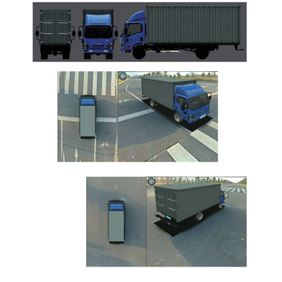 Sistema di telecamere panoramiche 3D Surround 4 lati con visione a 360 gradi intelligente AI 1080P, rilevamento del registratore di guida