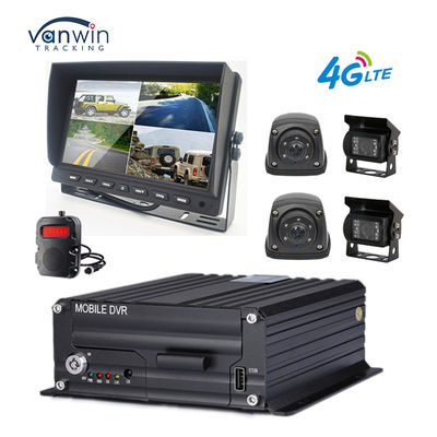 Telecamera MDVR 1080P 4CH Monitor Impermeabile da 7 pollici Registratore GPS 4G Telecamera di retromarcia per veicoli, autobus, camion, auto