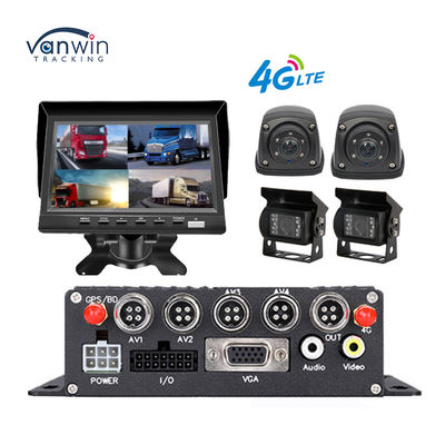MDVR 4CH 1080P Professionale per Camion con Monitor 7"  4G/GPS Telecamera Impermeabile & Assistenza alla Retromarcia - Soluzione All-In-One per la Gestione della Flotta