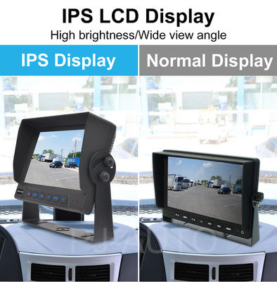 Telecamera MDVR 1080P 4CH Monitor Impermeabile da 7 pollici Registratore GPS 4G Telecamera di retromarcia per veicoli, autobus, camion, auto
