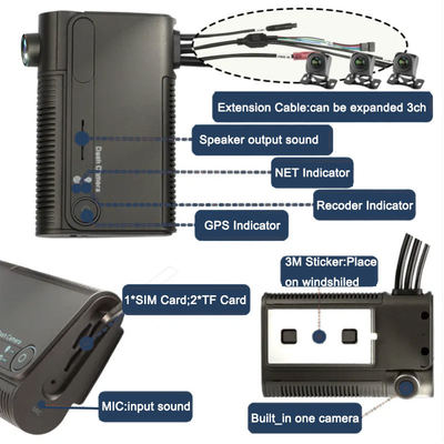 Nuovo Prodotto - Registratore di guida Full HD 1080P 1-4 Canali Sistema di localizzazione globale per il monitoraggio del veicolo