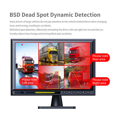 10.1" Touch Screen IPS BSD 5CH Split Car Rear View Monitor DVR AHD 1080P Reverse Parking Backup Camera Kit Per RV Bus Truck